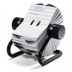 Durable TELINDEX Rotary Address Card Holder - 500 Cards & A-Z Index - Black 248201