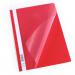 Durable Clear View Project Folder Document Report File - 25 Pack - A4 Red 