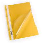 Durable Clear View Project Folder Document Report File - 25 Pack - A4 Yellow 252304