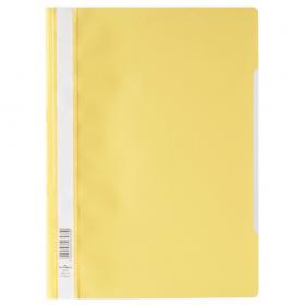 Durable Clear View Project Folder Document Report File - 25 Pack - A4 Yellow 252304