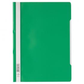 Durable Clear View Project Folder Document Report File - 25 Pack - A4 Green 252305