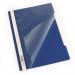 Durable Clear View Project Folder Document Report File - 25 Pack - A4 Dark Blue 