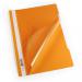 Durable Clear View Project Folder Document Report File - 25 Pack - A4 Orange 