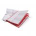 Durable Personnel Suspension Rail Folder Document Report File - A4 Red 