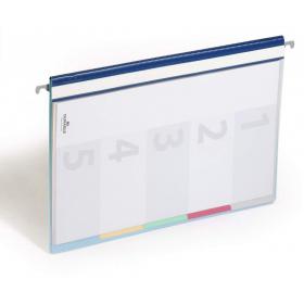 Durable DIVISOFLEX 5 Part Organiser File Folder with Index Tabs - A4 - Blue 255706