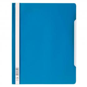 Durable Clear View Project Folder Document Report File - 50 Pack - A4+ Blue 257006