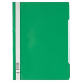 Durable Clear View Project Folder Document Report File - 50 Pack - A4 Green 257305