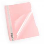 Durable Clear View Project Folder Document Report File - 25 Pack - A4 Light Pink 