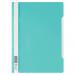 Durable Clear View Project Folder Document Report File - 50 Pack - A4 Turquoise 257320