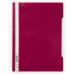 Durable Clear View Project Folder Document Report File - 50 Pack - A4 Crimson Red 257335