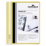 Durable DURAPLUS&reg; Presentation Folder Yellow Pack of 25 257904