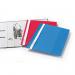 Durable Clear View Project Folder Report File + Filing Strip - 25 Pack - A4+ Red 