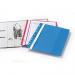 Durable Clear View Project Folder Report File + Filing Strip - 25 Pack - A4+ Red 