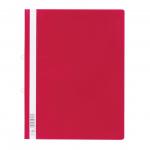 Durable Clear View Project Folder Report File + Filing Strip - 25 Pack - A4+ Red 258003