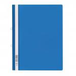 Durable Clear View Project Folder Report File + Filing Strip - 25 Pack - A4 Blue 258006