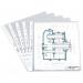 Durable Transparent Punched Pockets Sleeve Wallets - 100 Pack - A4 Clear 