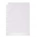 Durable Recycled Punched Pocket PREMIUM Sleeve Wallets - 100 Pack - A4 Clear 268519