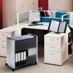 Durable DESIGN LINE Universal Suspension File Trolley - for 80 Folders - Silver 3076121