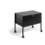 Durable ECONOMY Suspension File Trolley 80 A4 TOP lid for approx. 80 A4 Suspension files Black