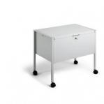 Durable ECO Locking Lid Suspension File Trolley - for 80 A4 Folders - Grey 309810