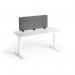 Durable Felt Desk Divider Panel - Visual Acoustic Privacy Partition 120cm - Grey 313458