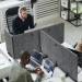 Durable Felt Desk Divider Panel - Visual Acoustic Privacy Partition 120cm - Grey 313458