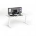 Durable Felt Desk Divider Panel - Visual Acoustic Privacy Partition 120cm - Grey 313458