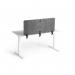 Durable Felt Desk Divider Panel - Visual Acoustic Privacy Partition 120cm - Grey 313458