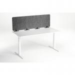 Durable Felt Desk Divider Panel - Visual Acoustic Privacy Partition 160cm - Grey 313558