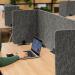 Durable Felt Desk Divider Panel - Visual Acoustic Privacy Partition 160cm - Grey 313558