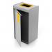 Durable 55L Plastic Waste Bin - Sheet Steel Recycling Separation Bin - DURASORT® 321204