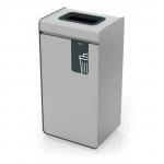 Durable 55L General Waste Bin - Sheet Steel Recycling Separation Bin - DURASORT® 321357