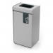 Durable 55L General Waste Bin - Sheet Steel Recycling Separation Bin - DURASORT® 321357