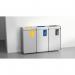 Durable 55L General Waste Bin - Sheet Steel Recycling Separation Bin - DURASORT® 321357