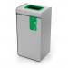 Durable 55L Glass Waste Bin - Sheet Steel Recycling Separation Bin - DURASORT® 321405