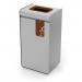 Durable 55L Food Waste Bin - Sheet Steel Recycling Separation Bin - DURASORT® 321511