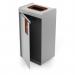 Durable 55L Food Waste Bin - Sheet Steel Recycling Separation Bin - DURASORT® 321511