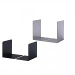 Durable Premium Heavy Duty Small Metal Shelf Bookends - 2 Pack - Black 324301