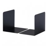 Durable Premium Heavy Duty Small Metal Shelf Bookends - 2 Pack - Black 324301