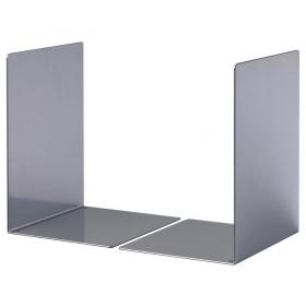 Durable Premium Heavy Duty Large Metal Shelf Bookends - 2 Pack - Silver 324423