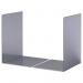 Durable Premium Heavy Duty Large Metal Shelf Bookends - 2 Pack - Silver 