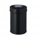 Durable SAFE+ Fire Extinguishing Metal Waste Bin - TUV Certified - 15L - Black 332501