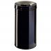 Durable Fire Extinguishing Metal Waste Bin - TUV Certified - 30L - Black 332601