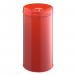 Durable Fire Extinguishing Metal Waste Bin - TUV Certified - 60L - Red 332703