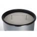 Durable Round Metal Waste Bin with Integrated Sand Ashtray - 17L - Black 