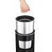 Durable Round Metal Waste Bin with Fire Extinguishing Ashtray - 17L - Black 