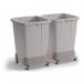 Durable 90L Linkable Bin Trolley - Robust Modular Waste Trolley for DURABIN Bins 334137