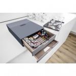 Durable COFFEE POINT 2 Drawer Organiser Storage Box for Pod Teabags - Grey 338358
