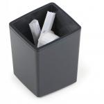 Durable COFFEE POINT Pot Small Desktop Pen Holder Cup or Teabag Pods Bin - Grey 338858