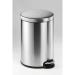 Durable Round Stainless Steel Pedal Bin - 20 Litre - Silver 